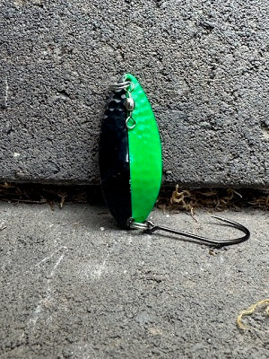 R&B Hammered Candy Black n Flo Green 5050