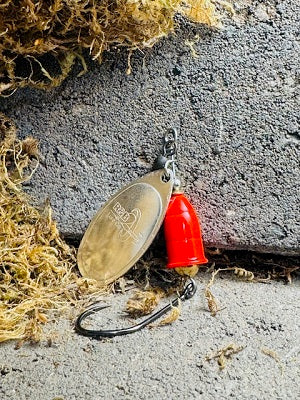 R&B UV Silver & Flo Rocket Red Cone Spinner Limited Run