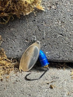 R&B UV Silver & Candy Blue Cone Spinner Limited Run