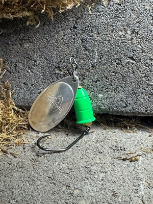 R&B UV Silver & Flo Green Cone Spinner Limited Run