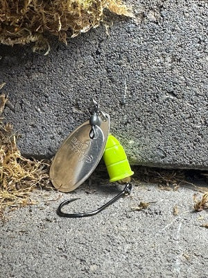 R&B UV Silver & Chartreuse Cone Spinner Limited Run