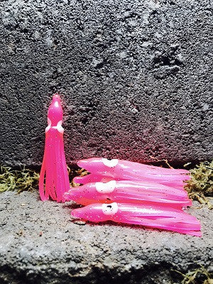 2" FLUORESCENT PINK HOOTCHIES