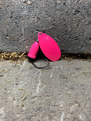 R&B Flo Pink Blade On Flo Pink Bell (Blackout Hardware)