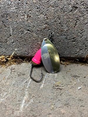 R&B 50/50 Silver Brass Blade on Flo Pink Bell