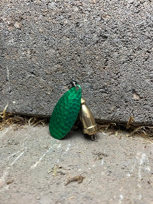 R&B Candy Emerald Blade On Polished Brass Bell