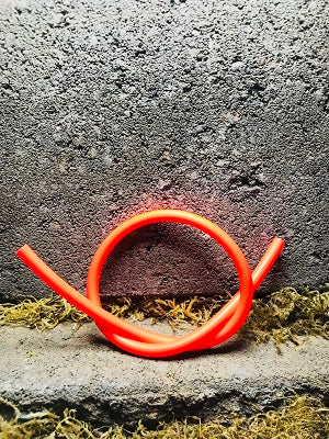 Latex Fluorescent Rocket Red Tubing