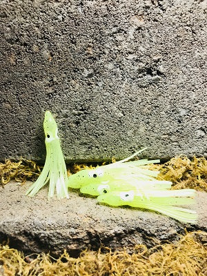 2" FLUORESCENT CHARTREUSE HOOTCHIES
