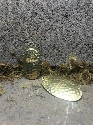 Hammered Polished Brass French blades