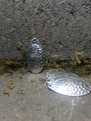 Hammered Polished silver French Blades