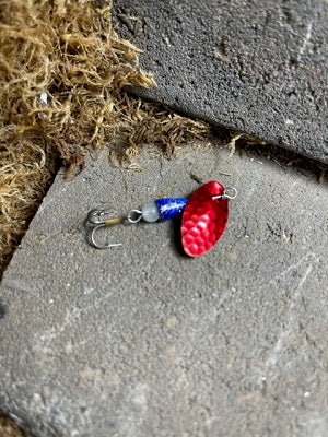 blood red light fishing lure R&B Ultra Light In-Line Candy Blood Red & Sparkle Blue with Glow – R & B Lures