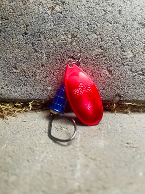 R&B Candy Blood Red & Candy Blue Cone Spinner Limited Run