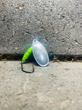 Custom Run: R&B #4 Silver on Candy Lime Old School Body with Moon Jelly Die Cut