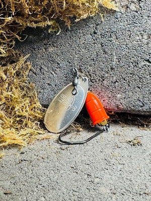 R&B UV Silver & Flo Orange Cone Spinner Limited Run