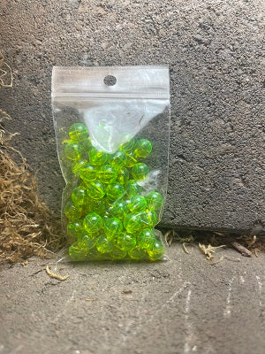 Spinner Beads: Fluorescent Guide Green