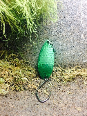 R&B Hammered Candy Emerald Wiggle Spoon