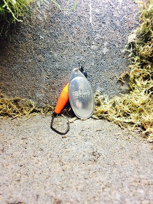 R&B Spinners Genuine Silver & Fluorescent Orange